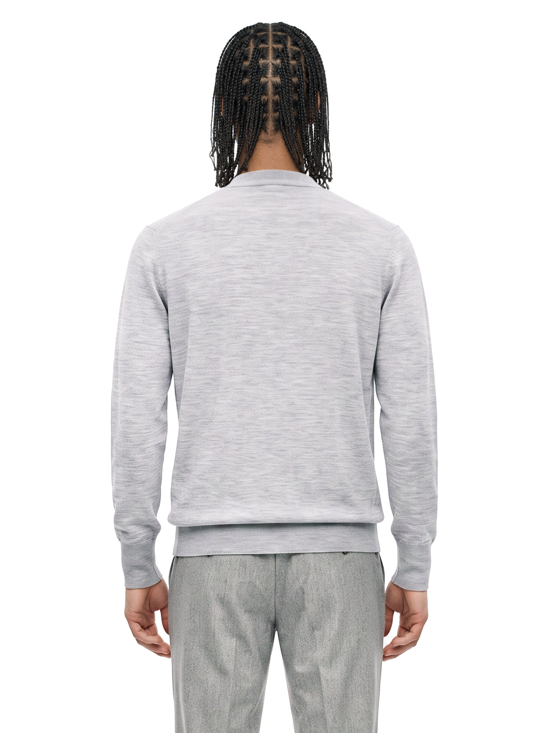 Maglia girocollo in grigio 