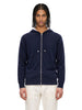 Maglia full zip in blu