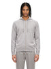 Maglia full zip in grigio
