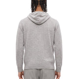 Maglia full zip in grigio 