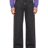 Jeans dritti in nero 