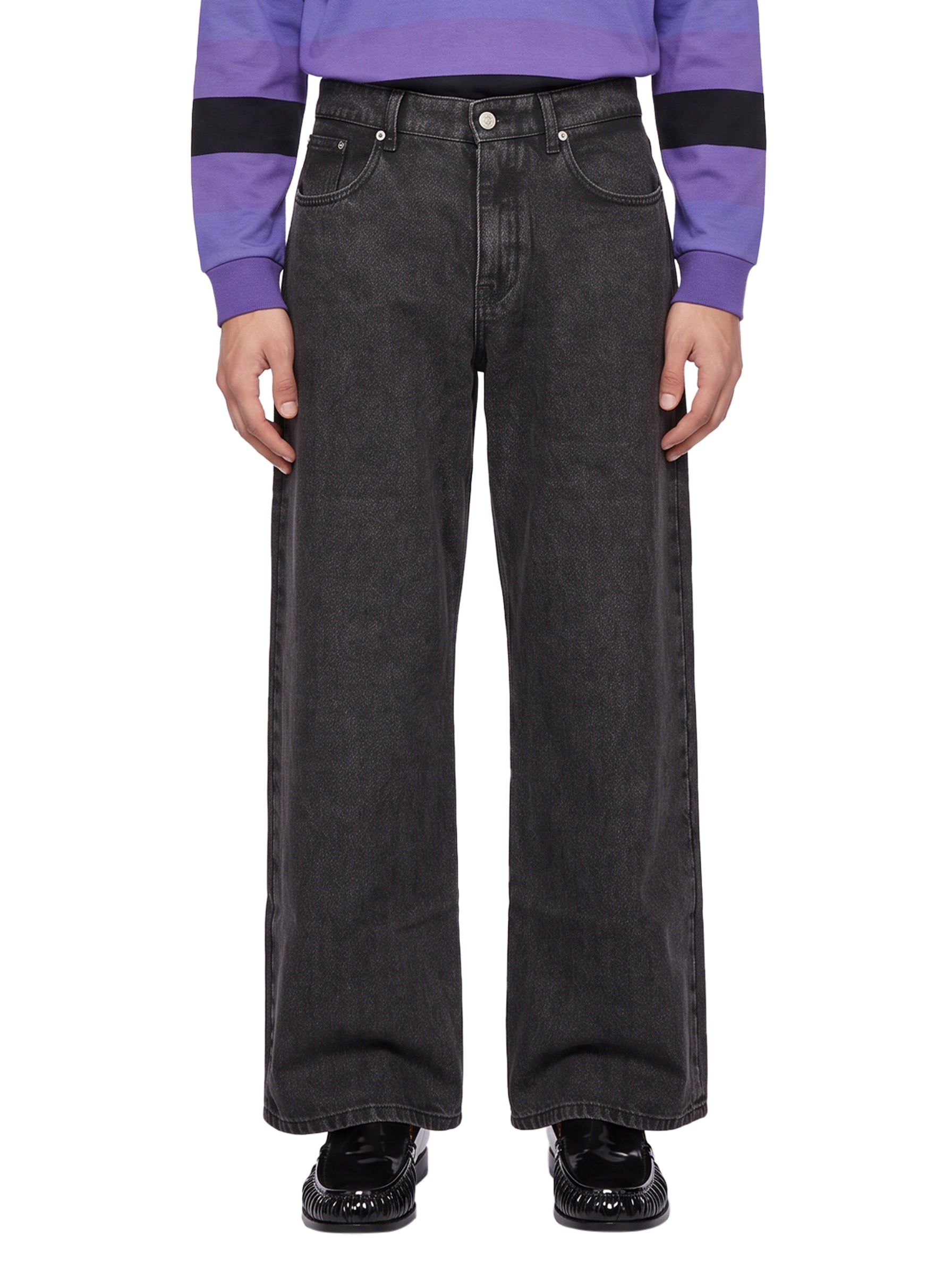 Jeans dritti in nero 