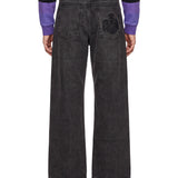Jeans dritti in nero 
