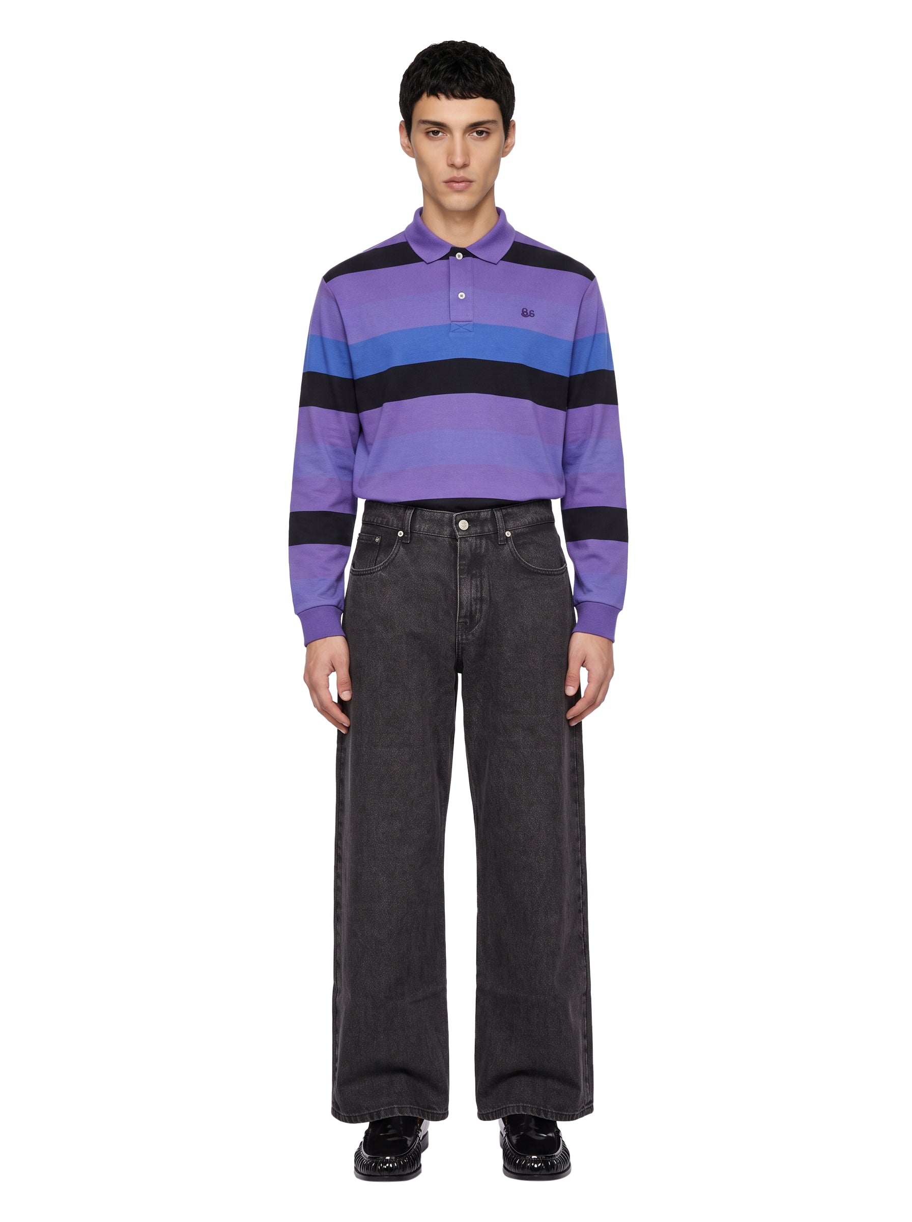 Jeans dritti in nero 