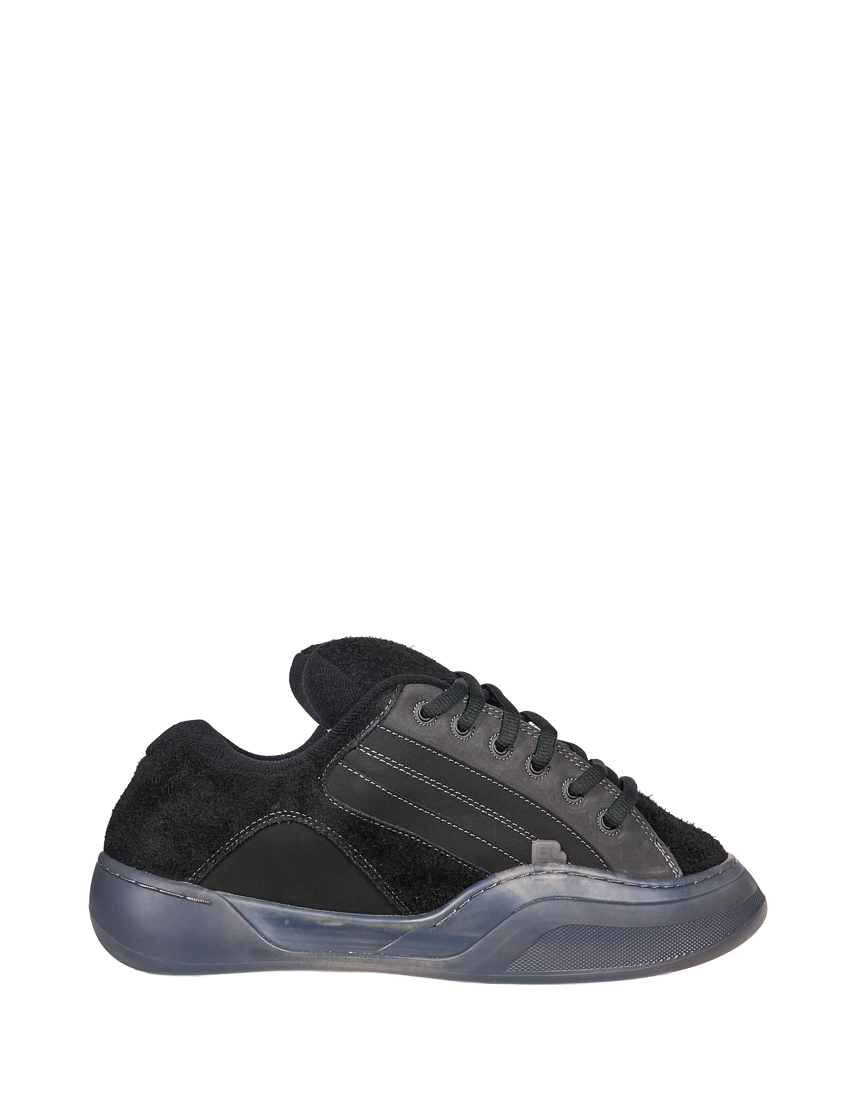 Sneakers quad vamp in nero 