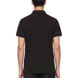 Polo con logo in nero 