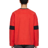 Felpa Hockey con logo in rosso 