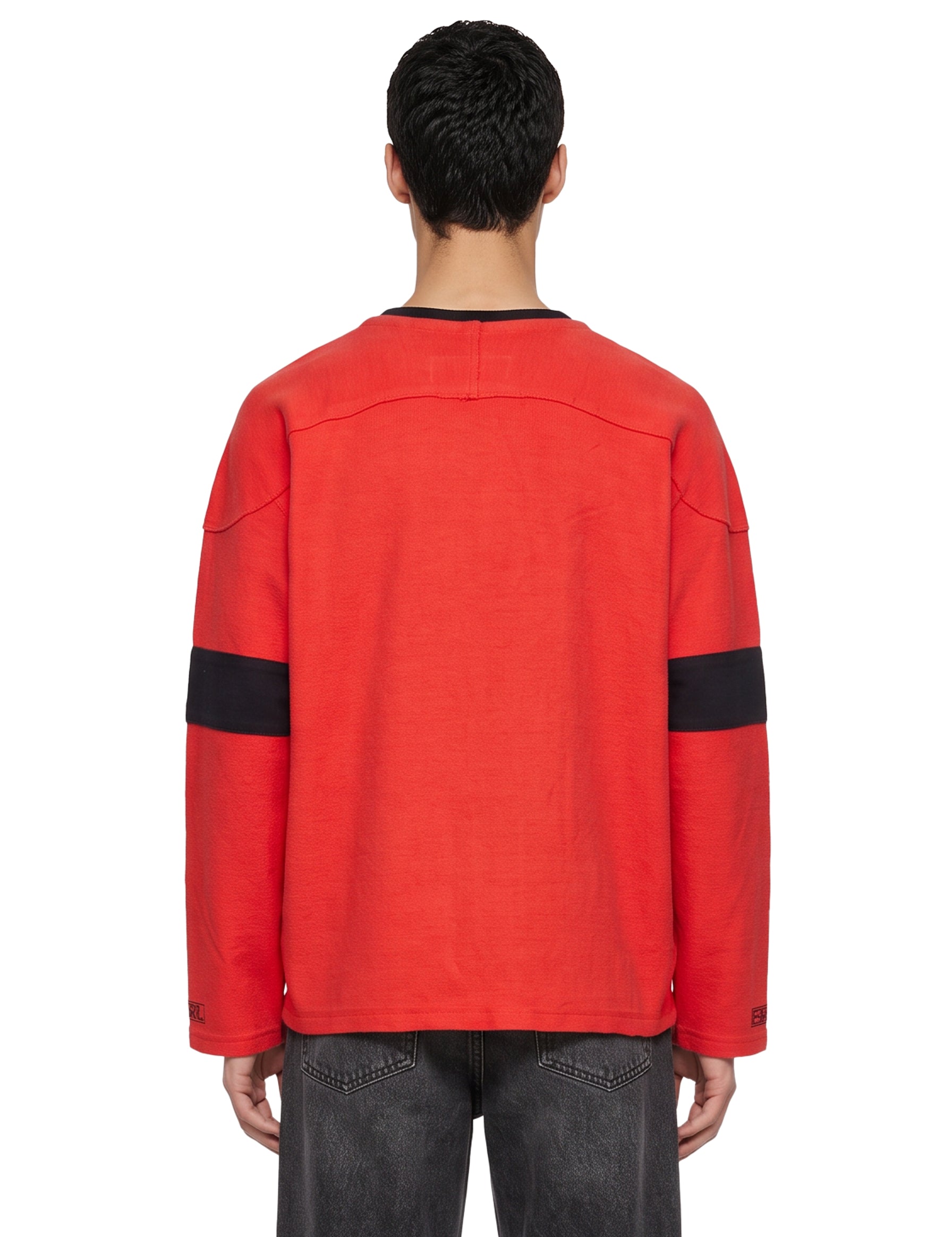 Felpa Hockey con logo in rosso 