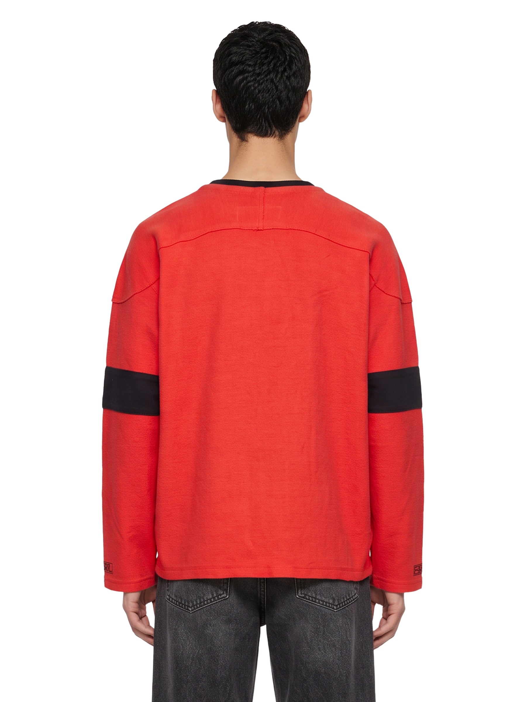 Felpa Hockey con logo in rosso 