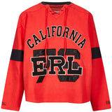 Felpa Hockey con logo in rosso 