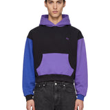 Felpa Color Block con cappuccio multicolor 