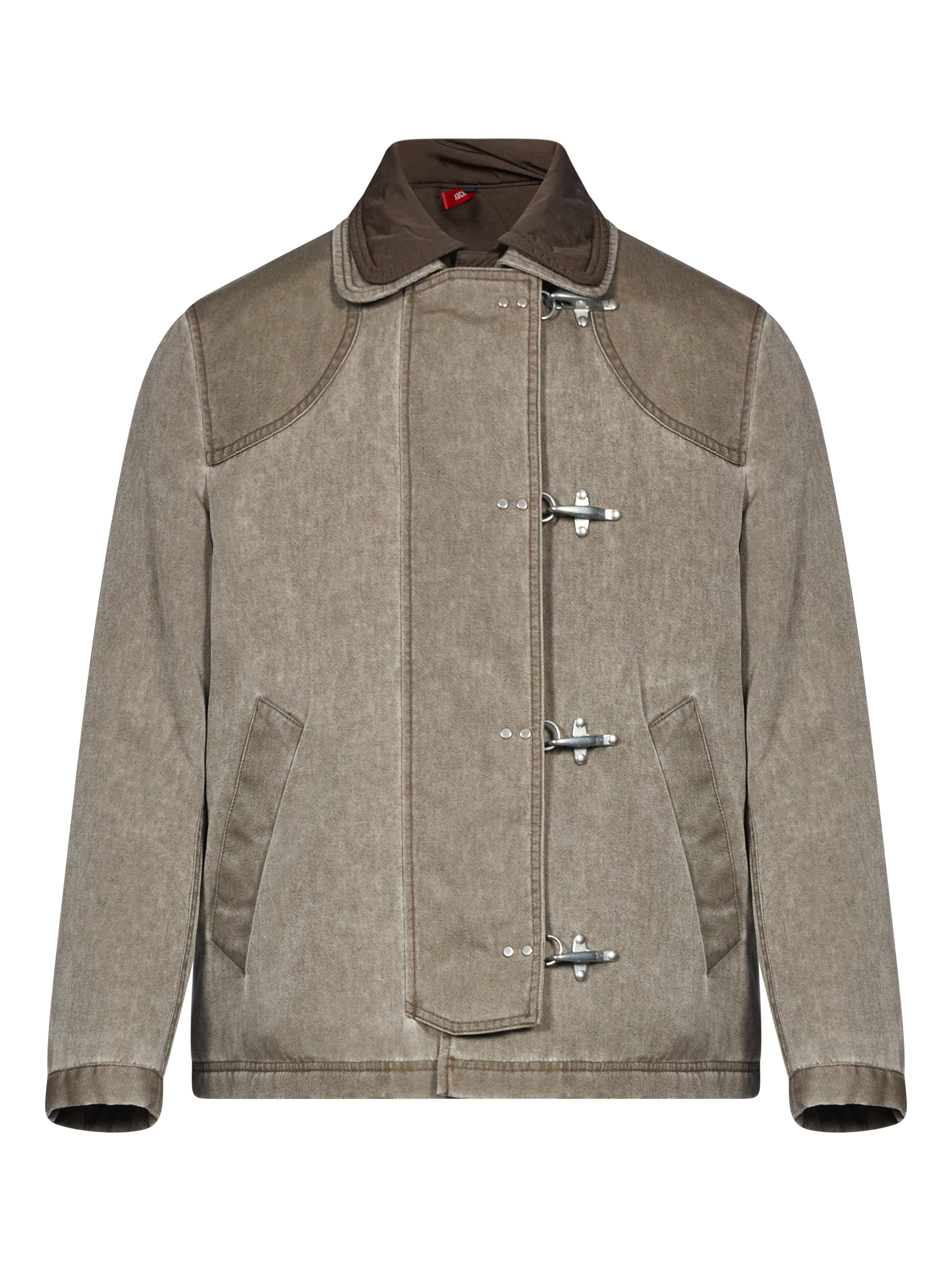 Giacca 4 ganci in marrone 
