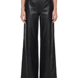Pantalone in pelle verde 