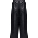 Pantalone in pelle verde 