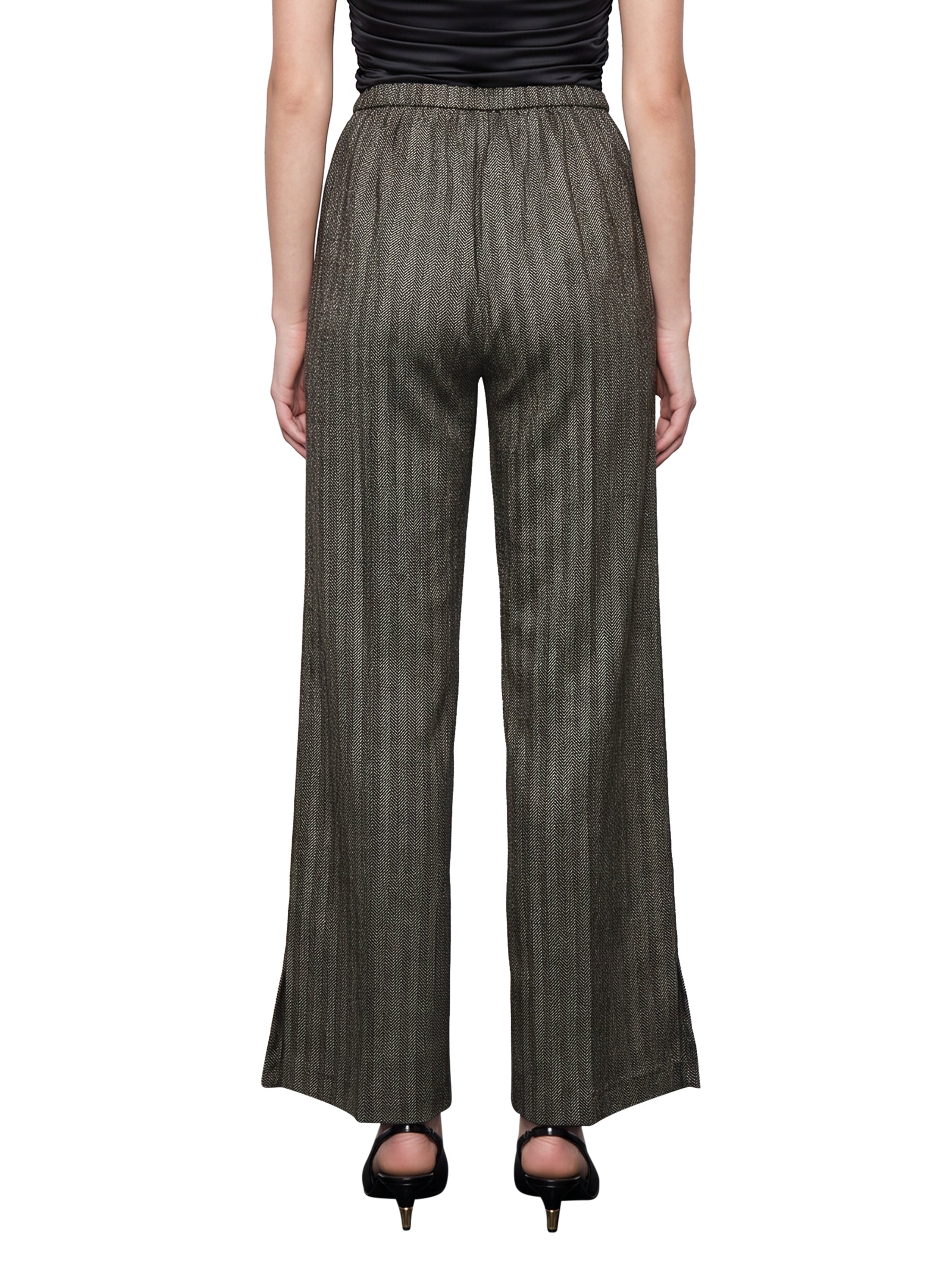 Pantalone jaspé in grigio 
