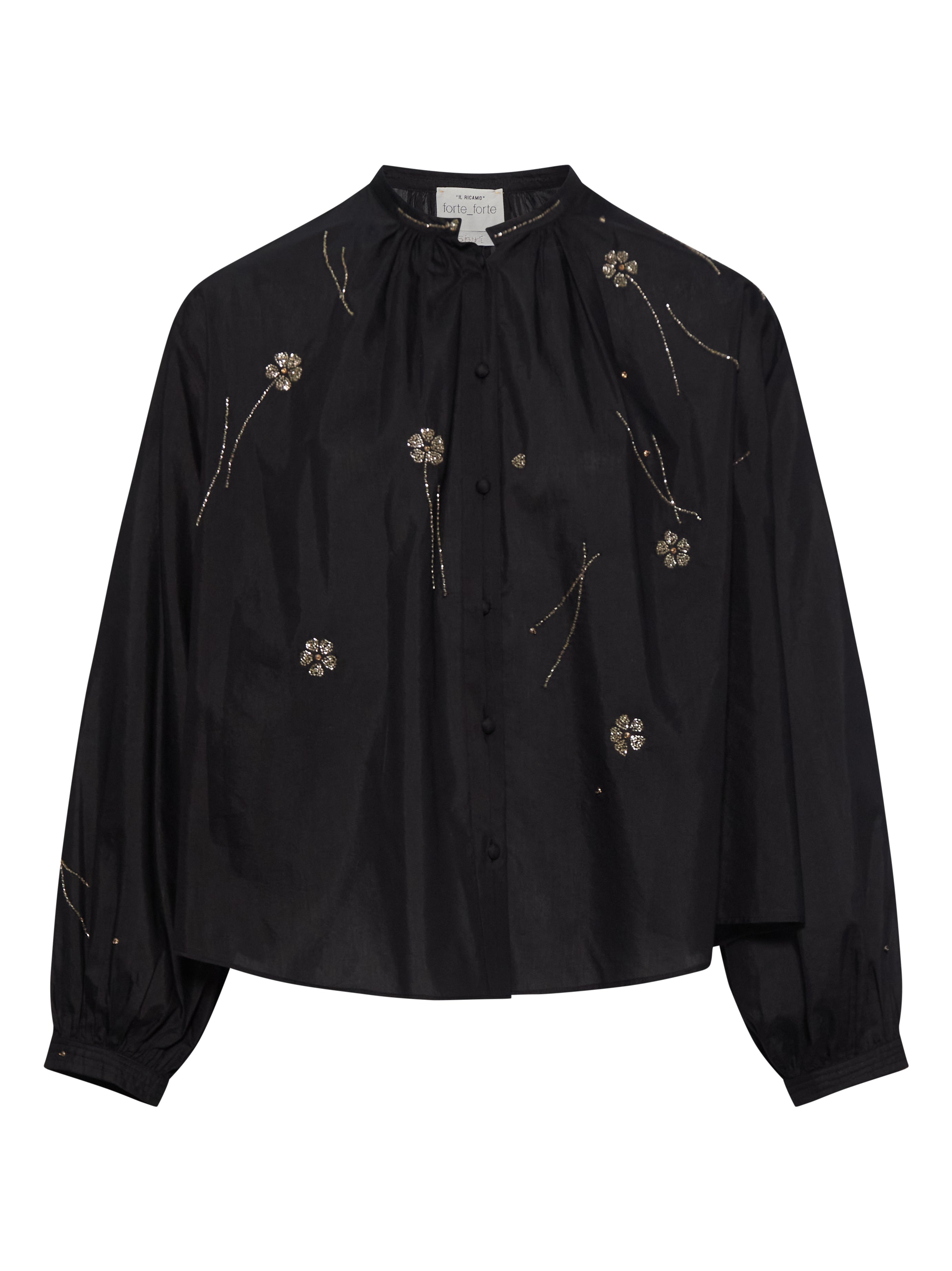 Camicia voile fleurs orient 