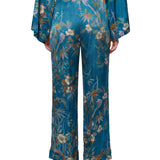 Pantalone bambou secret in satin azzurro 