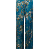 Pantalone bambou secret in satin azzurro 