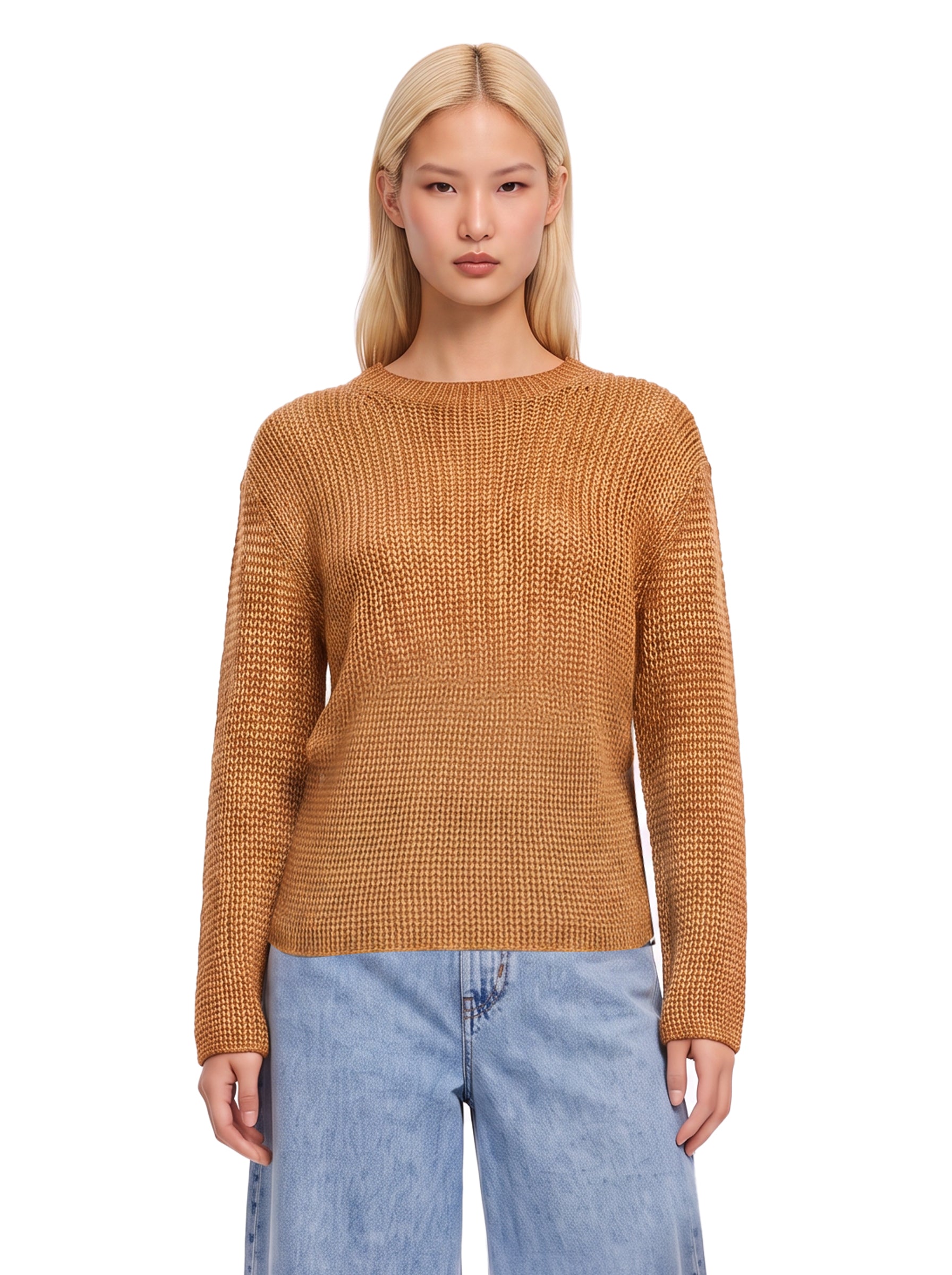 Maglione in misto cashmere in marrone 