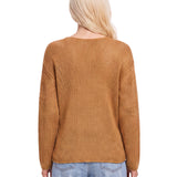 Maglione in misto cashmere in marrone 