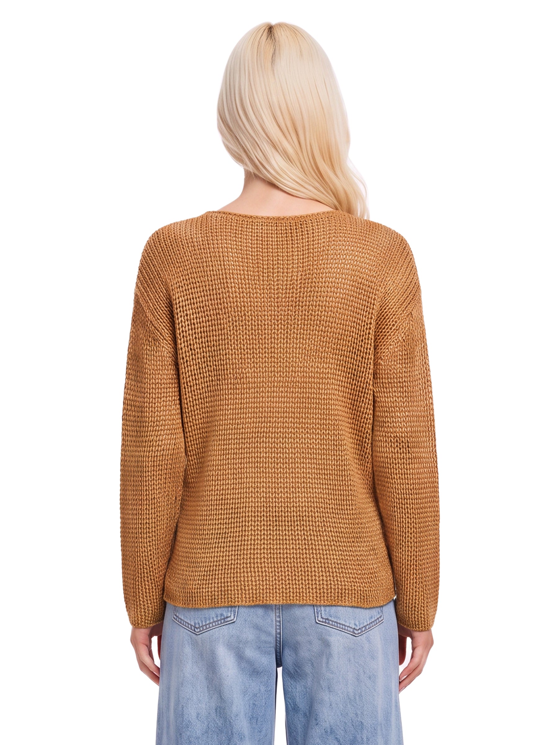 Maglione in misto cashmere in marrone 