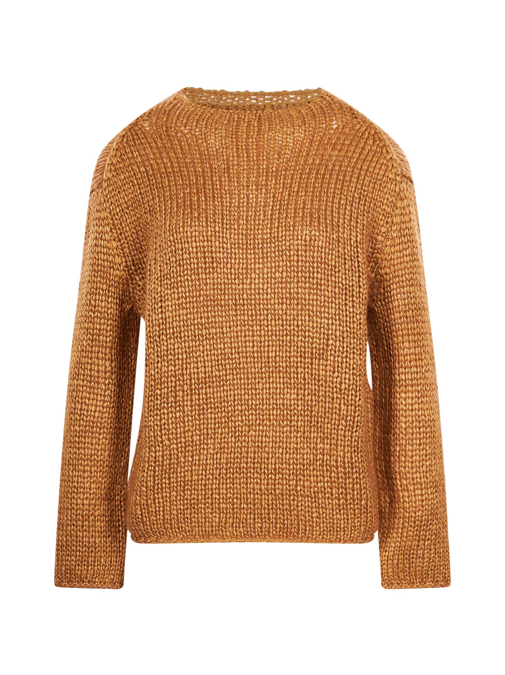 Maglione in misto cashmere in marrone 