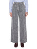 Pantaloni denim flock in grigio