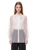 Camicia lavalliere in tulle bianco