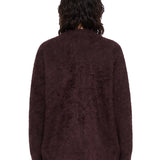 Cardigan con tasche in marrone 