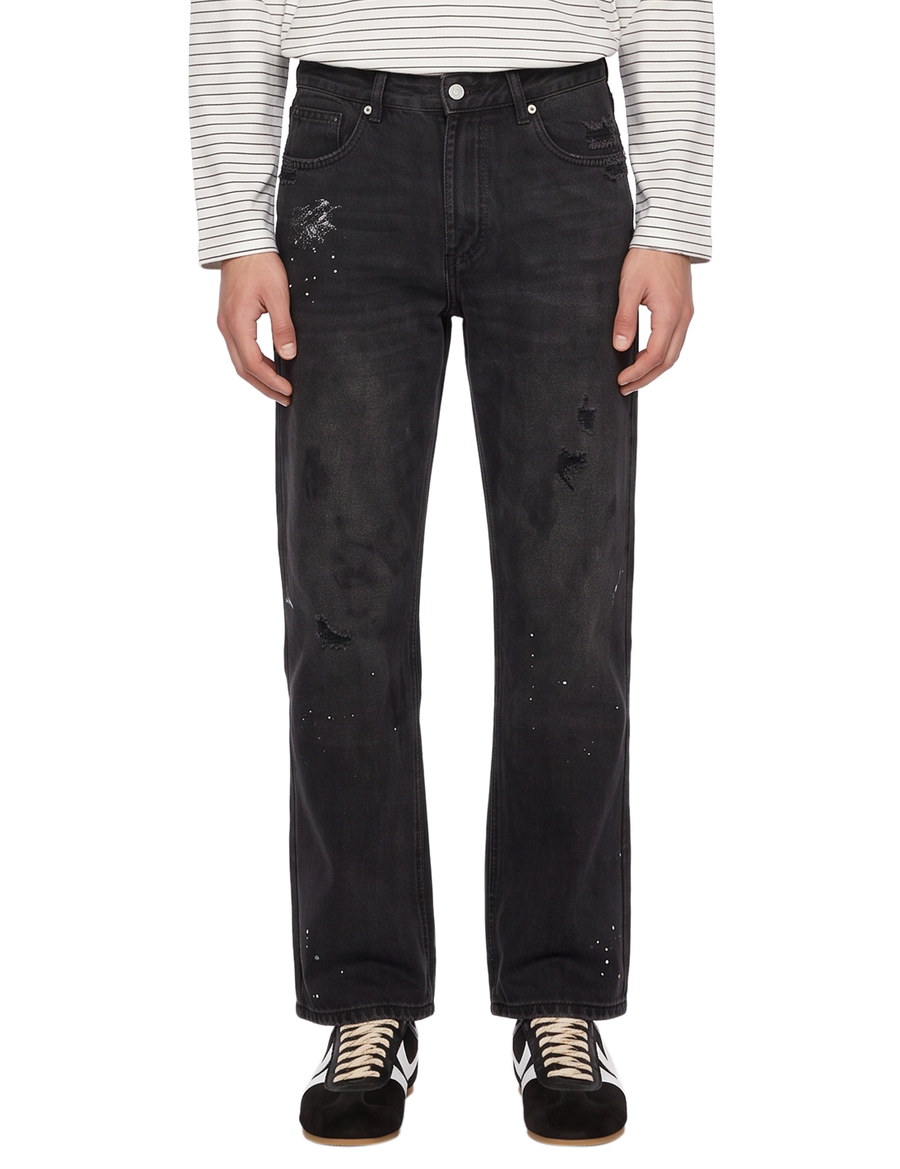 Jeans a gamba dritta Monet in grigio 
