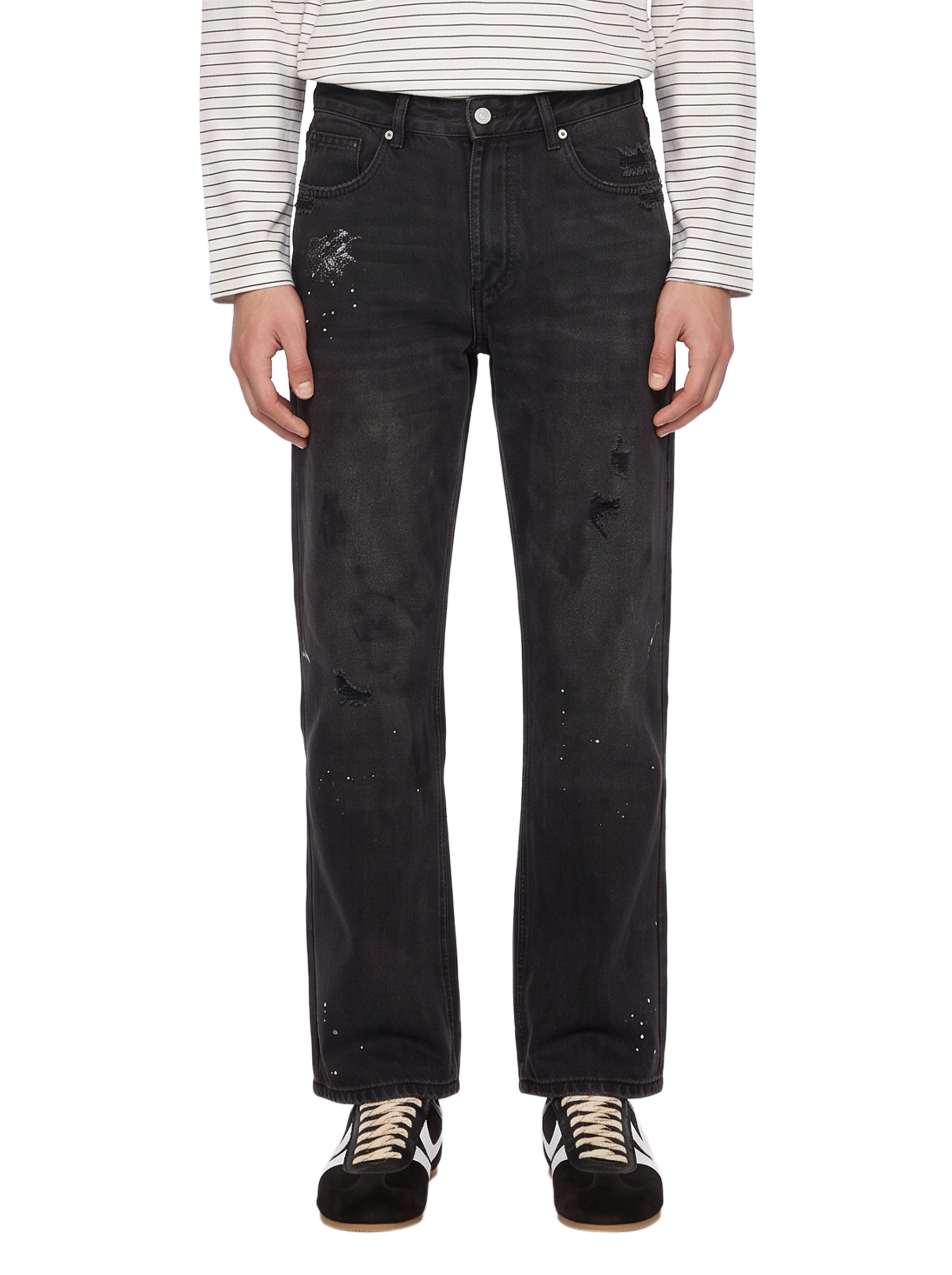 Jeans a gamba dritta Monet in grigio 
