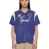 T-shirt Premier League in bianco e blu 