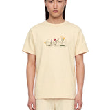 T-shirt con stampa Flower in beige 