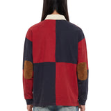 T-shirt a maniche lunghe crestfield rugby multicolre 