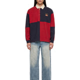 T-shirt a maniche lunghe crestfield rugby multicolre 