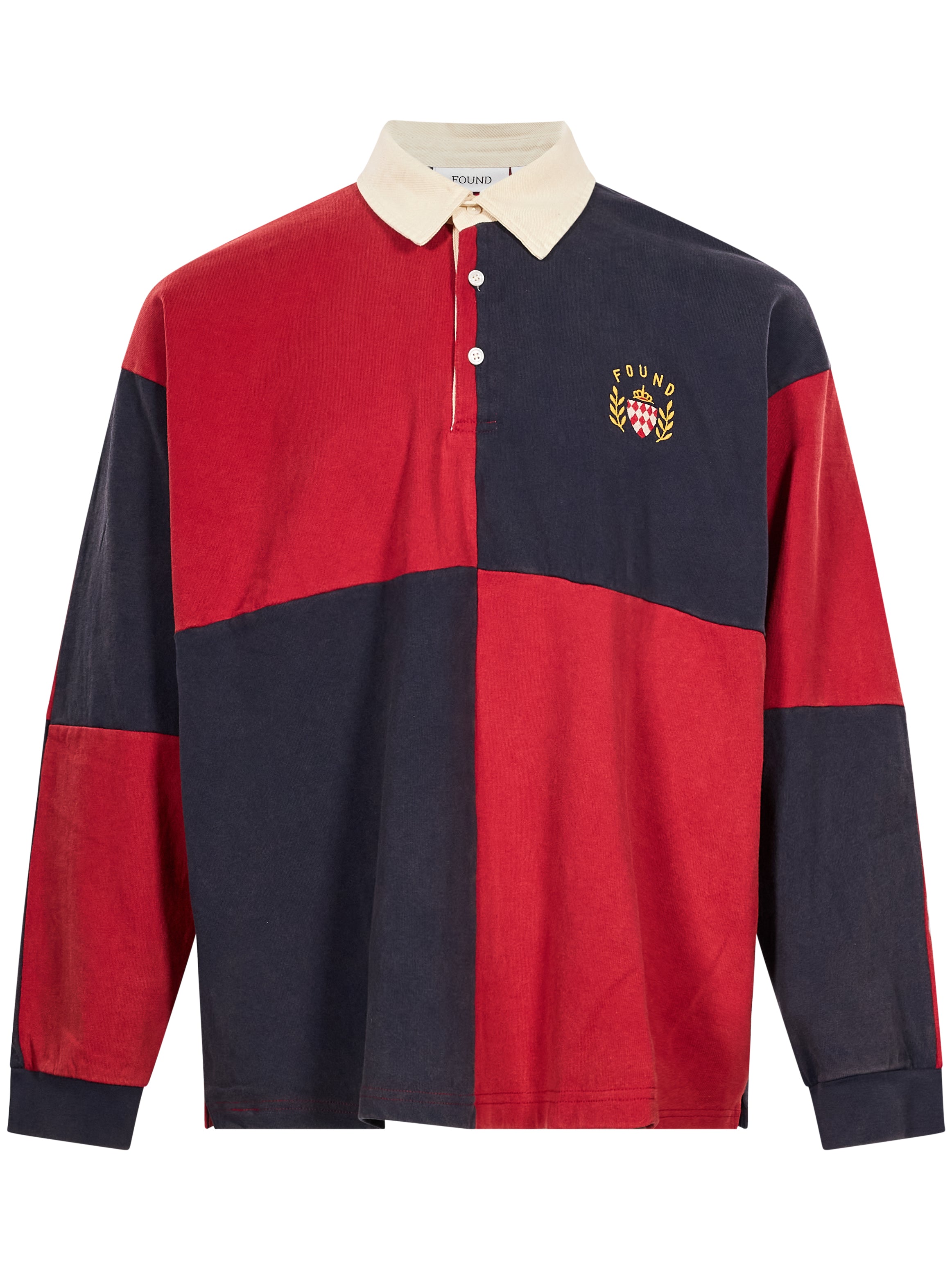 T-shirt a maniche lunghe crestfield rugby multicolre 