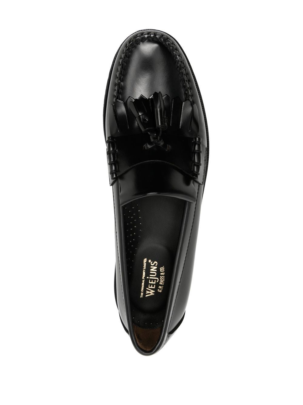 Mocassini Weejuns Layton Kiltie in nero 