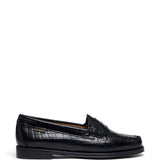 Mocassini Weejuns Penny croco in nero 