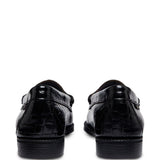 Mocassini Weejuns Penny croco in nero 