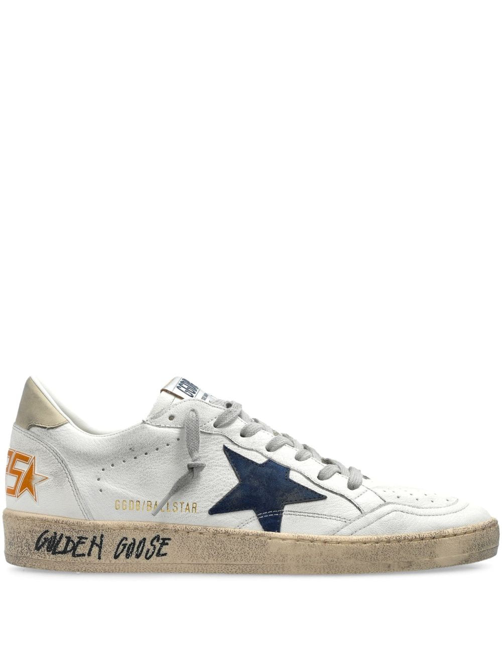 Sneakers basse ball star in bianco Golden goose - uomo 