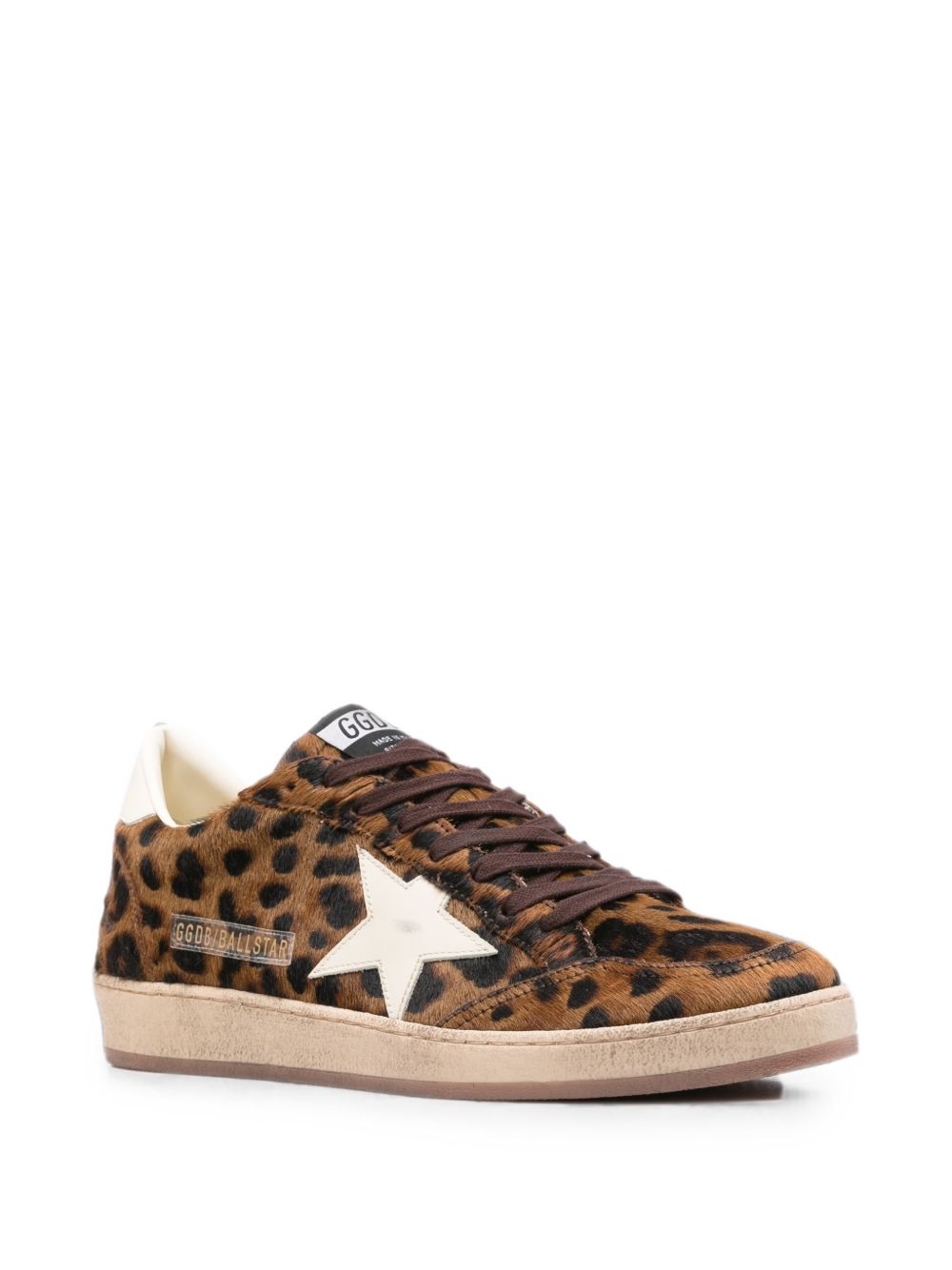 Sneakers Ball Star con stampa animalier 