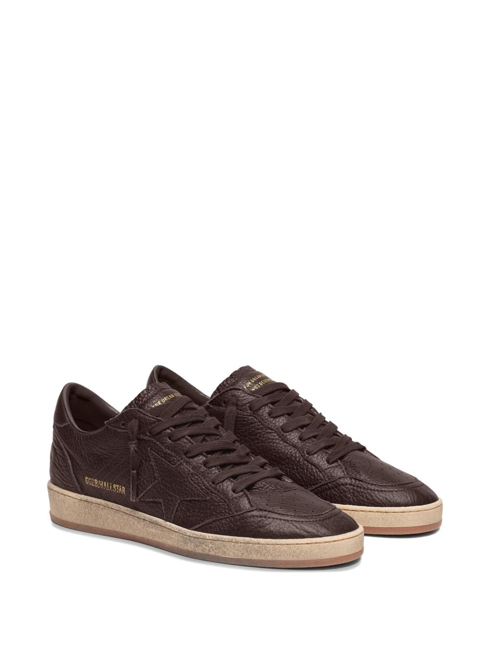 Sneakers ball star in marrone Golden goose - uomo 