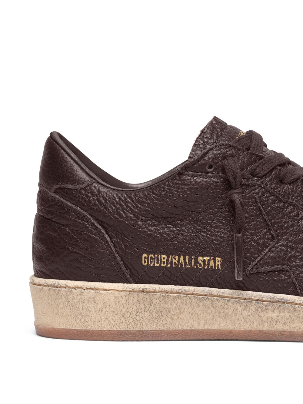 Sneakers ball star in marrone Golden goose - uomo 