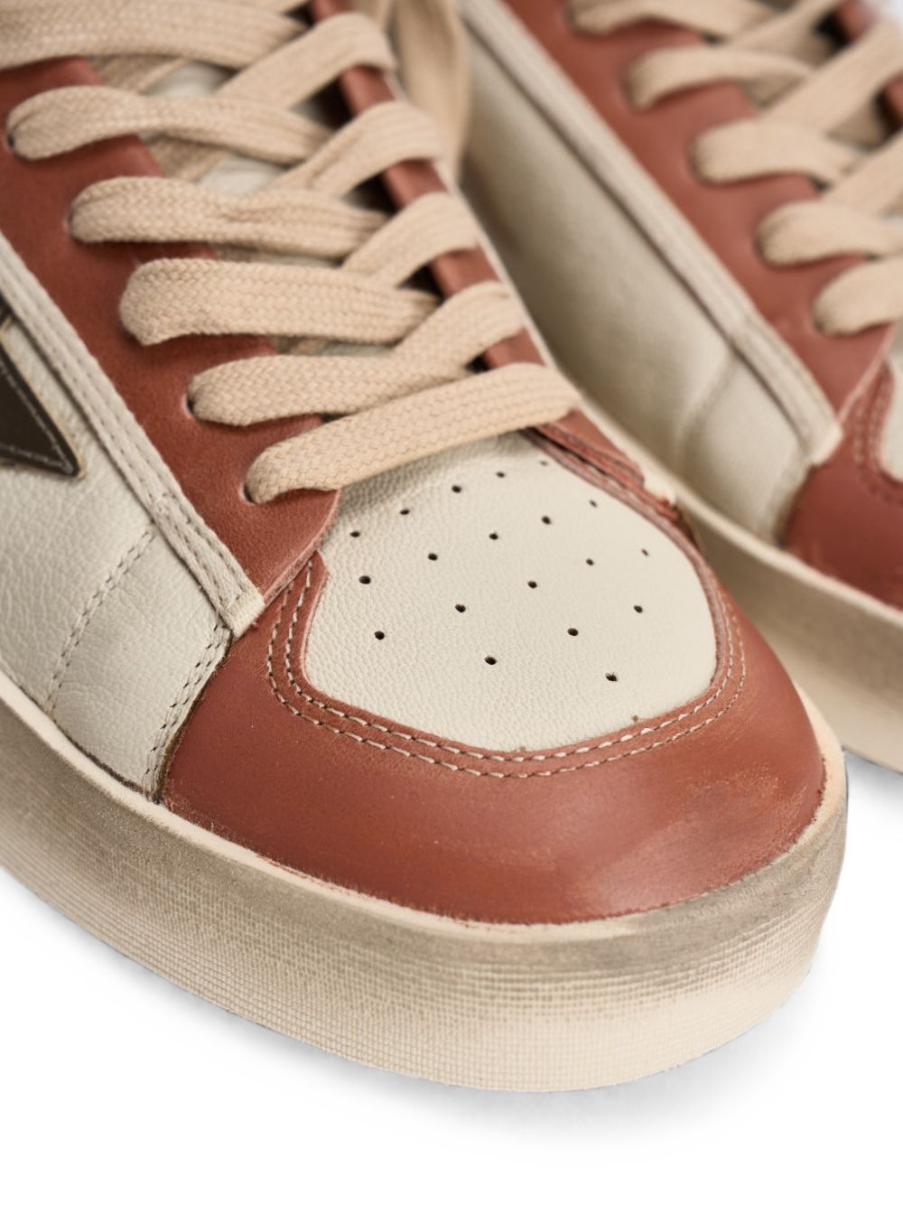 Sneakers stardan in bianco e marrone Golden goose - uomo 