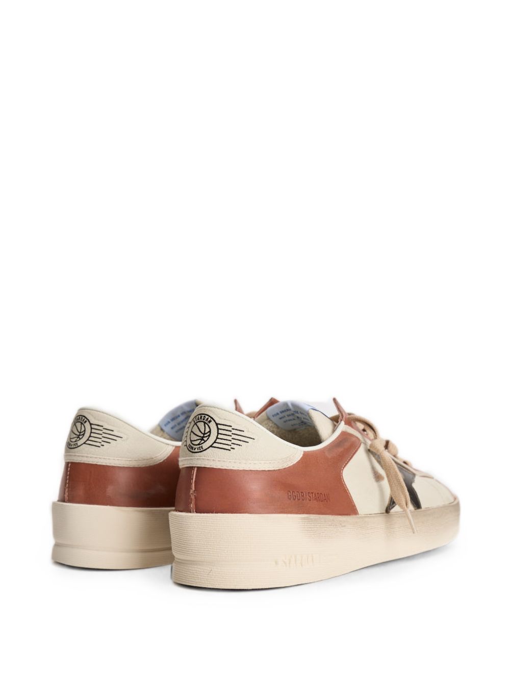 Sneakers stardan in bianco e marrone Golden goose - uomo 