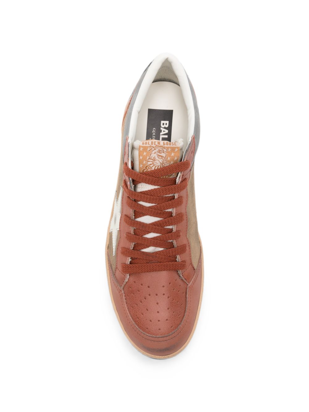 Sneakers Ball Star in pelle marrone 