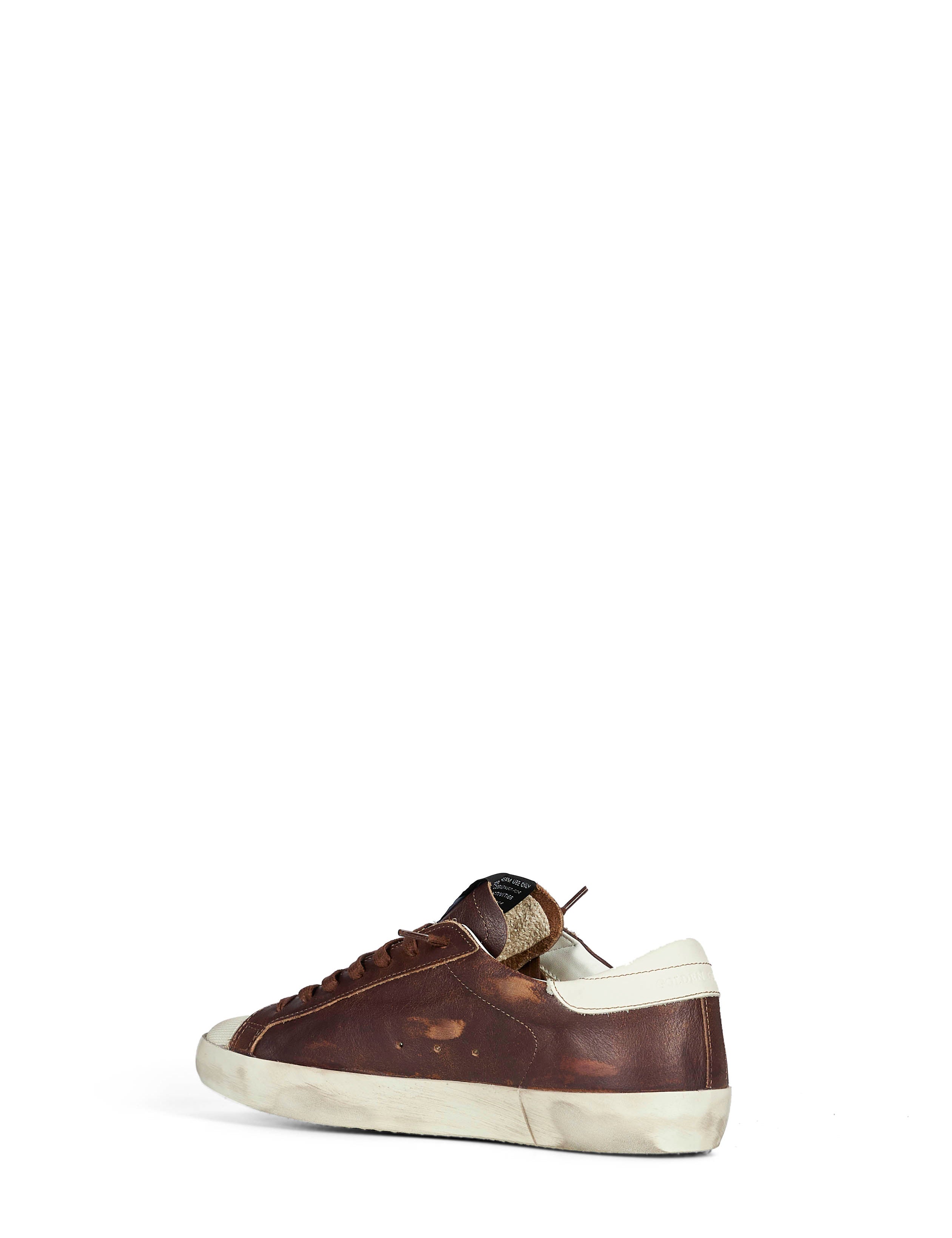 Sneakers Super Star vintage in marrone 