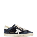 Sneakers Super Star in pelle in blu 