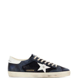 Sneakers Super Star in pelle in blu 