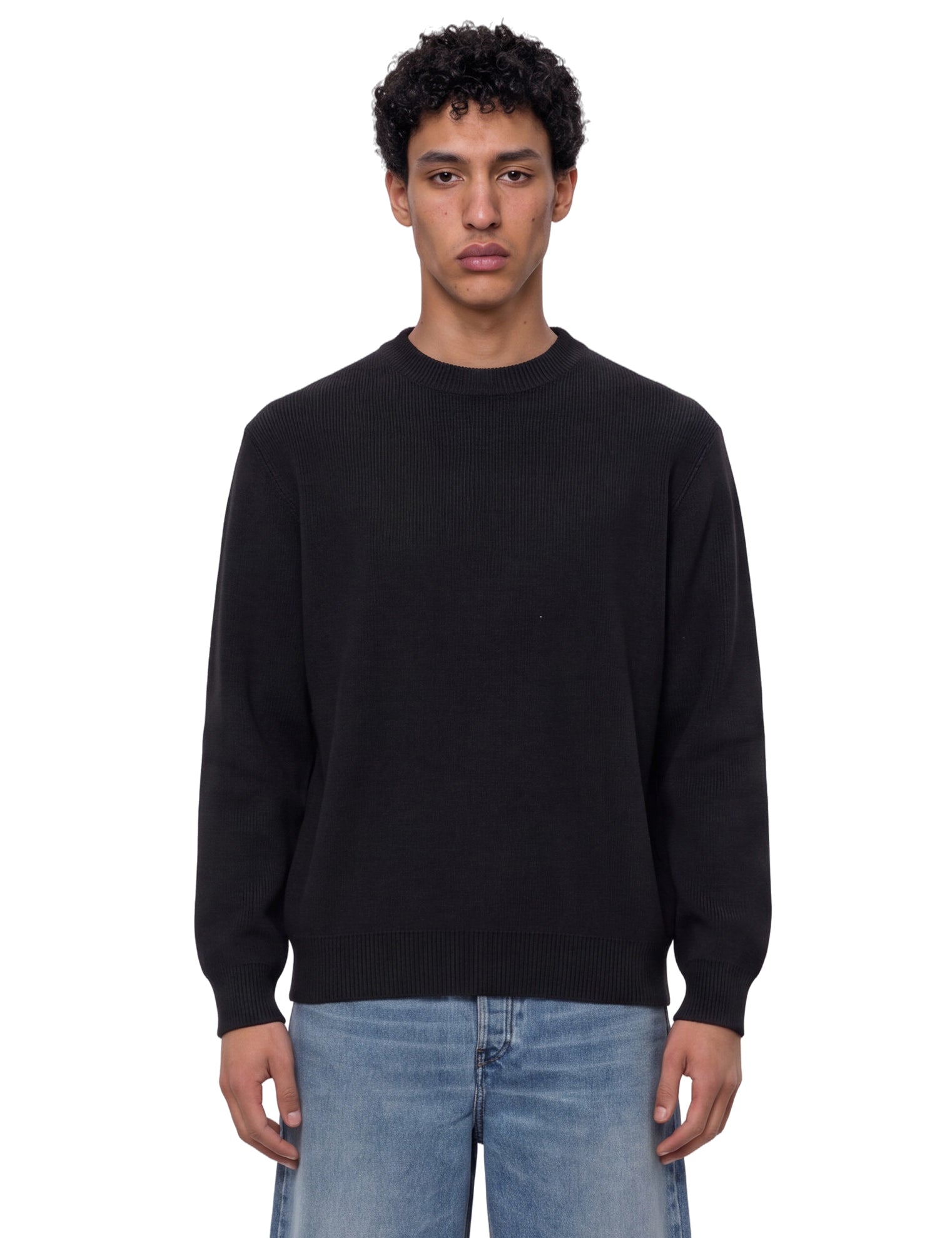 Maglione a girocollo in nero 